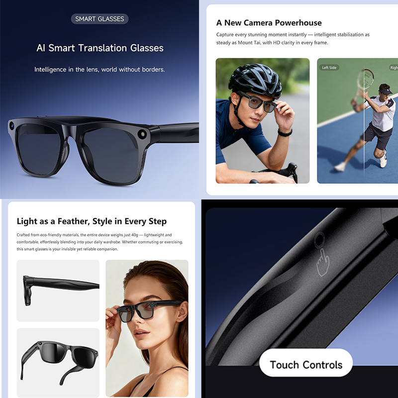 Lunettes intelligentes de trad - Smart Glasses Ar avis et prix